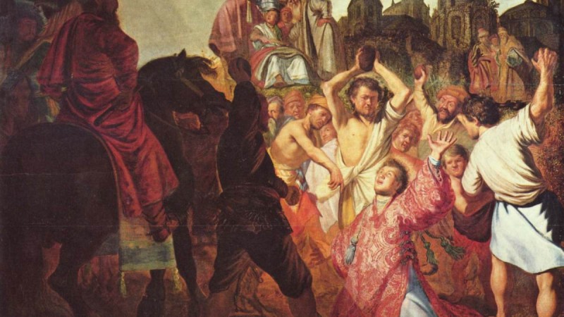 Rembrandt's The Stoning of Stephen